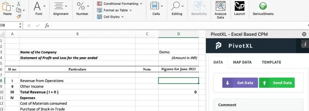 AFTER MAPPING,GET DATA AND SEND DATA ARE USED TO RETRIEVE AND SEND DATA TO THE MULTI-DIMENSIONAL CUBE DATABASE.