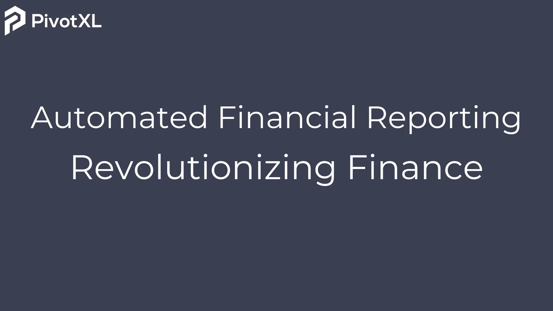 Automated Financial Reporting