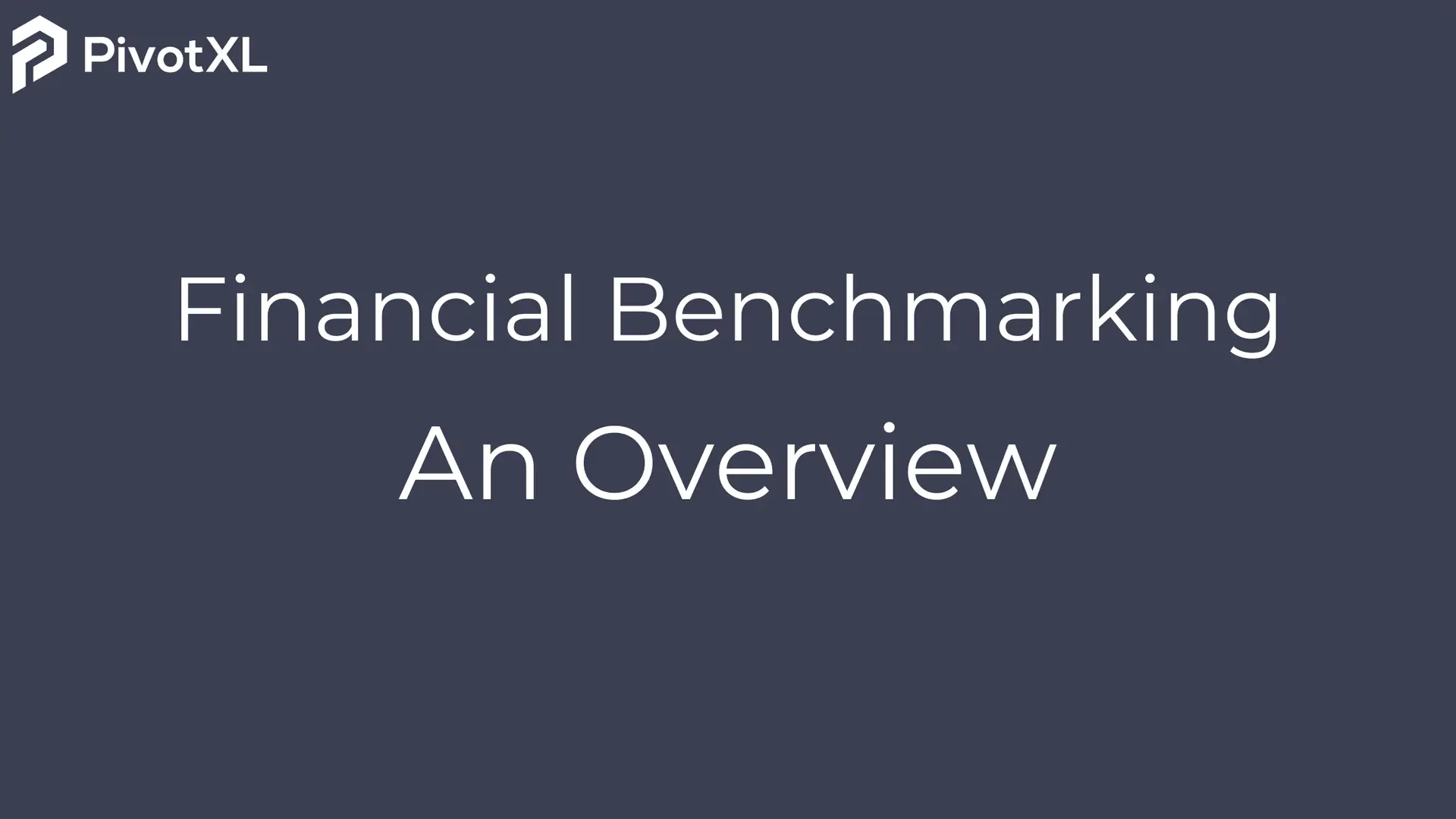 Financial Benchmarking