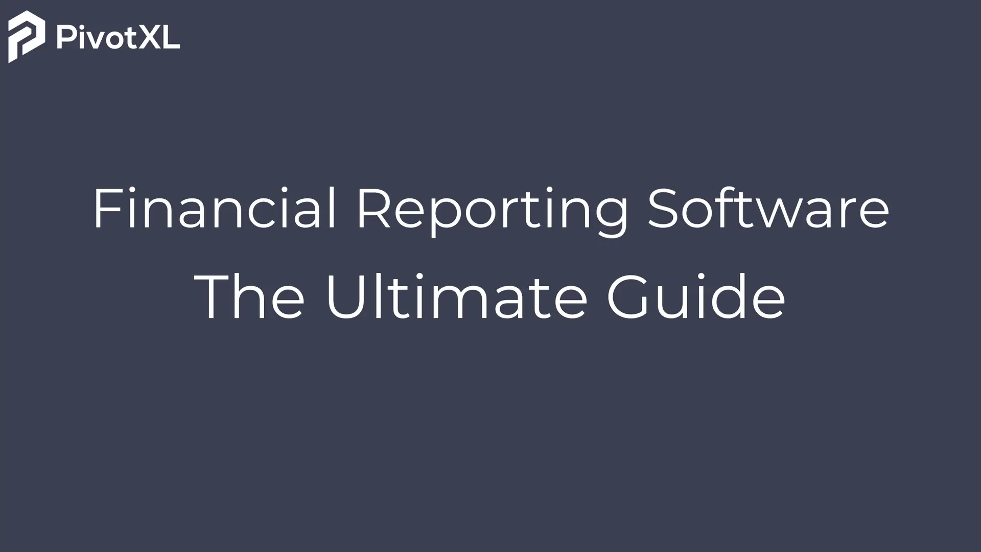 financial reporting softwares