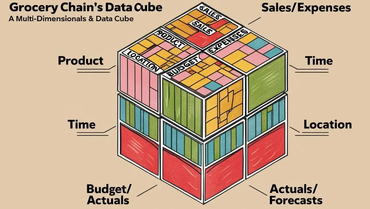 Multi-dimensional cube with 3D cube