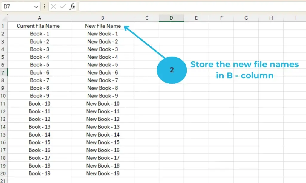 rename file in excel