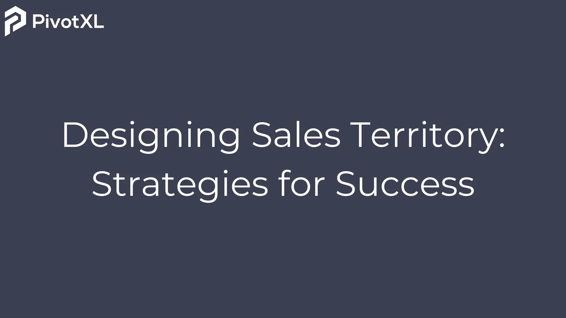 Designing Sales Territory