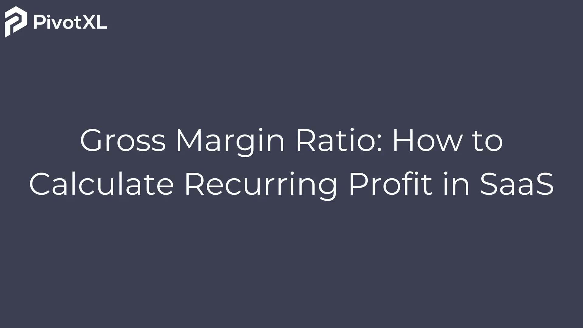 Gross Margin Ratios