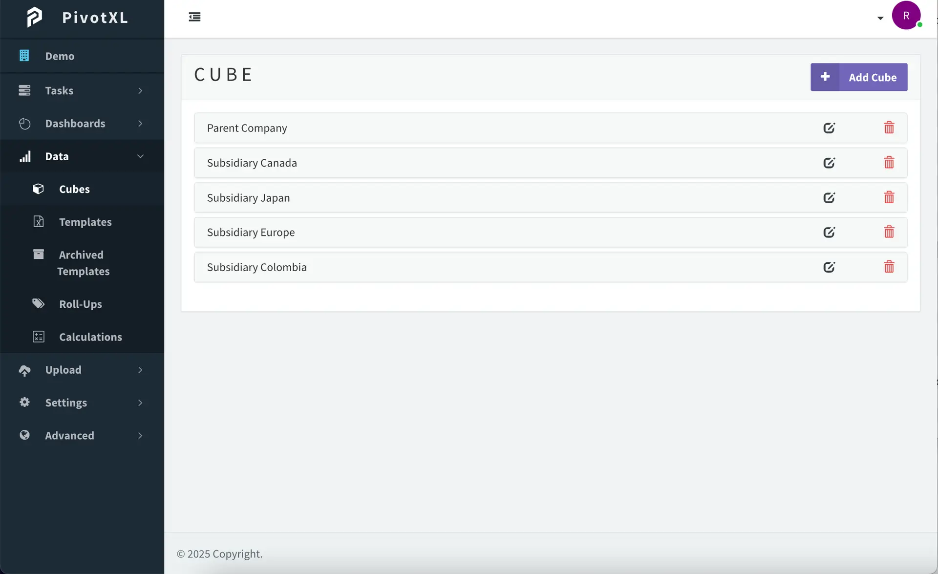 Designing Cubes For Financial Consolidation