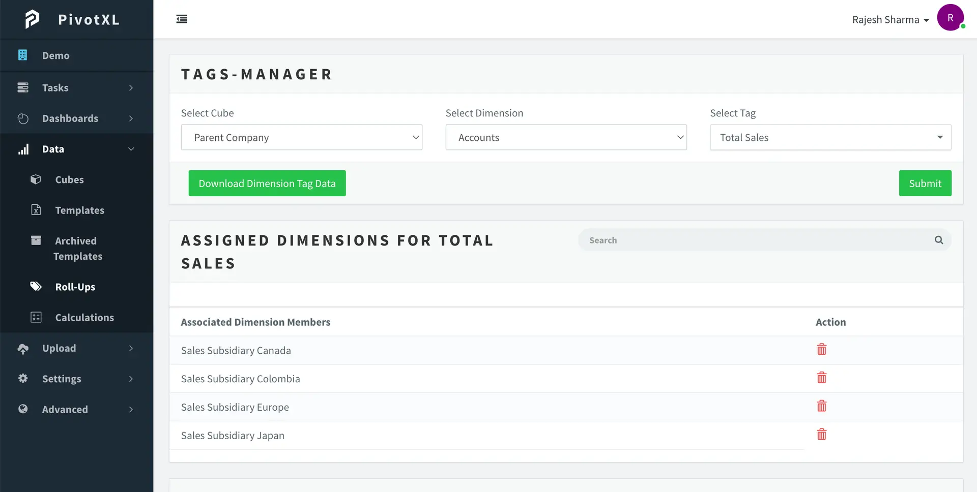 Designing Roll-Ups for Financial Consolidation