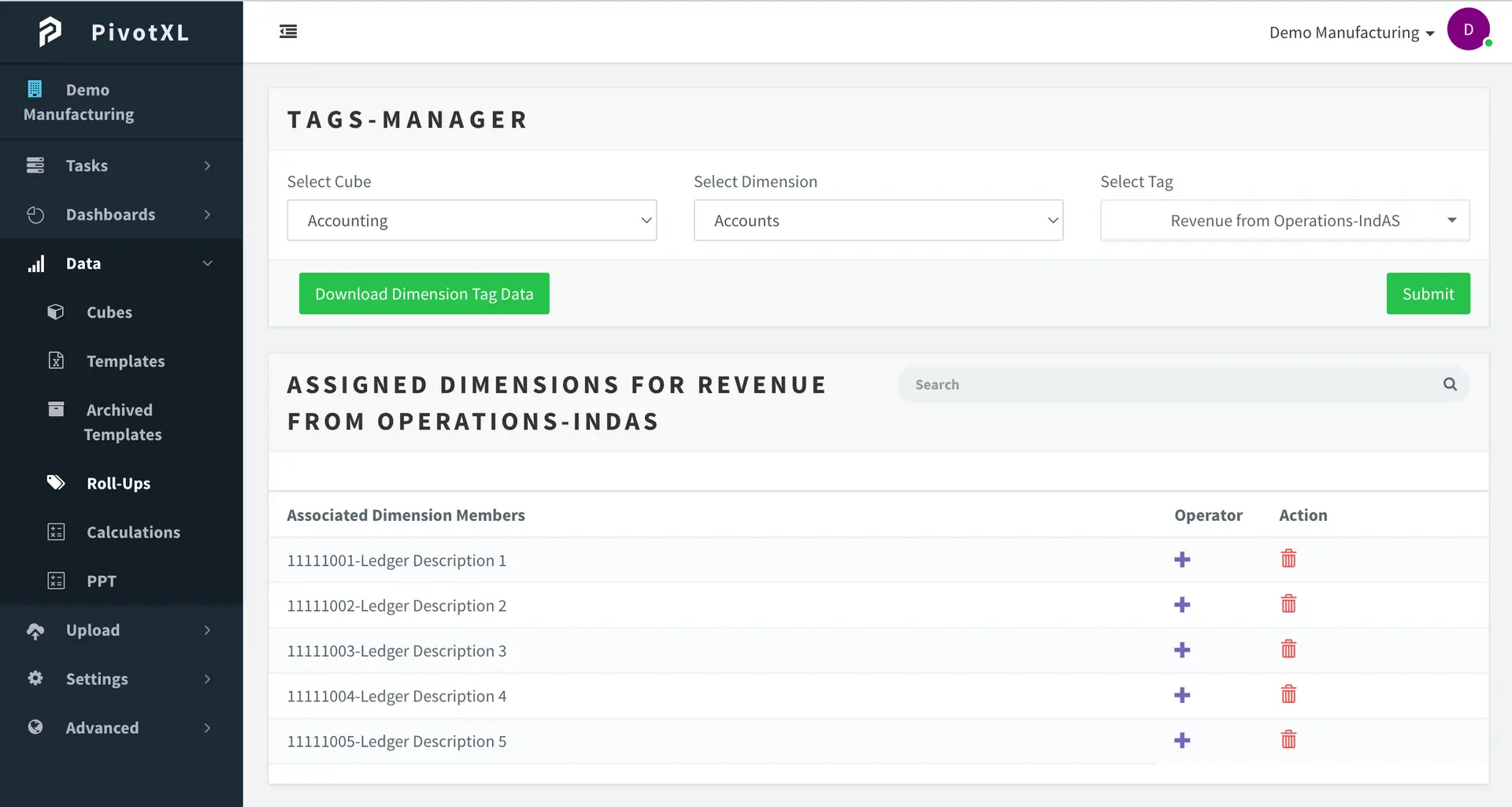 Automated Roll-Ups For Financial Reporting