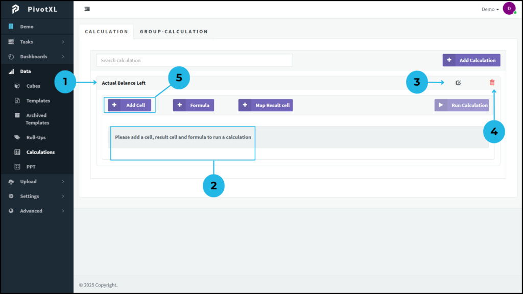 How to Set Up a Calculation in PivotXL
