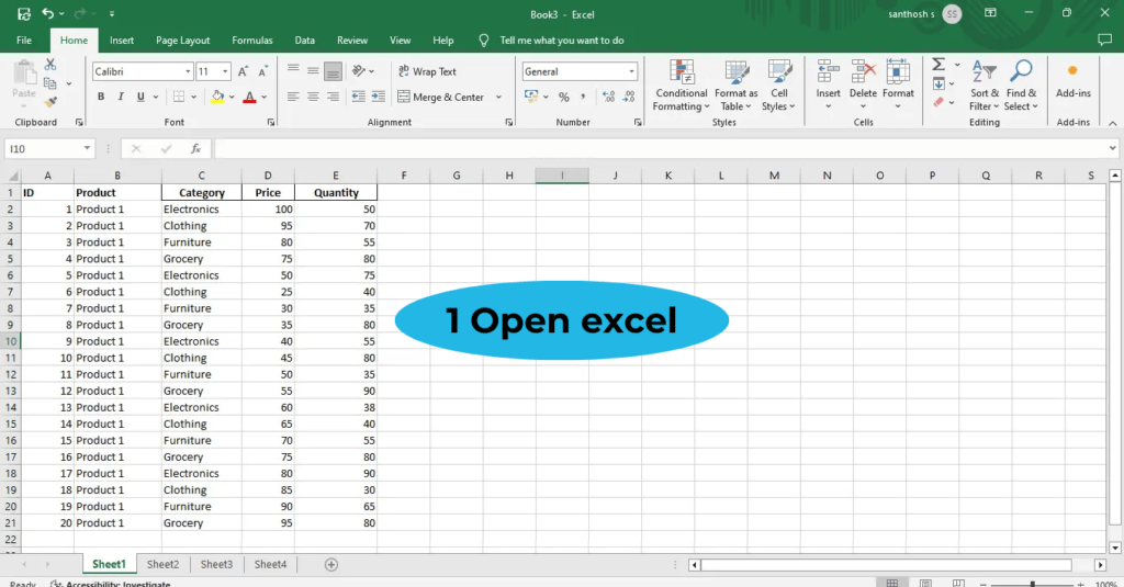 open excel worksheet swap column 