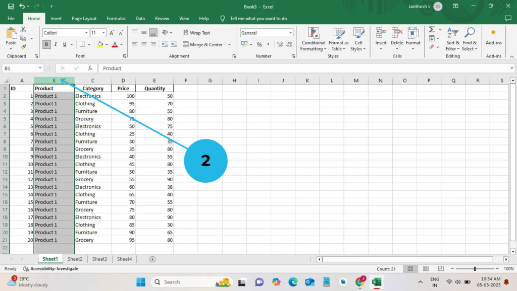 column header, want to move swap