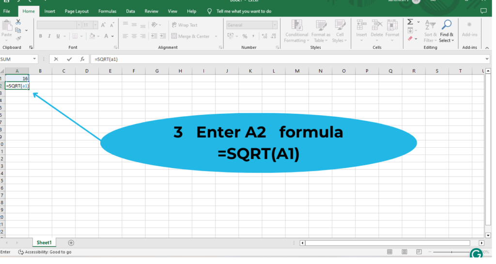 enter formula 