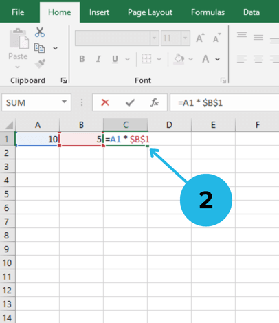 Absolute  cell reference 4