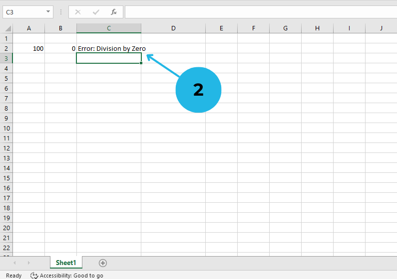 output of using iferror excel function