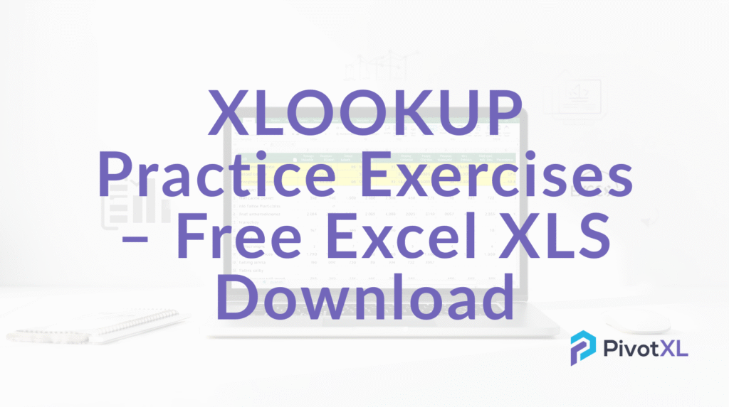 XLOOKUP practice exercises XLS download
