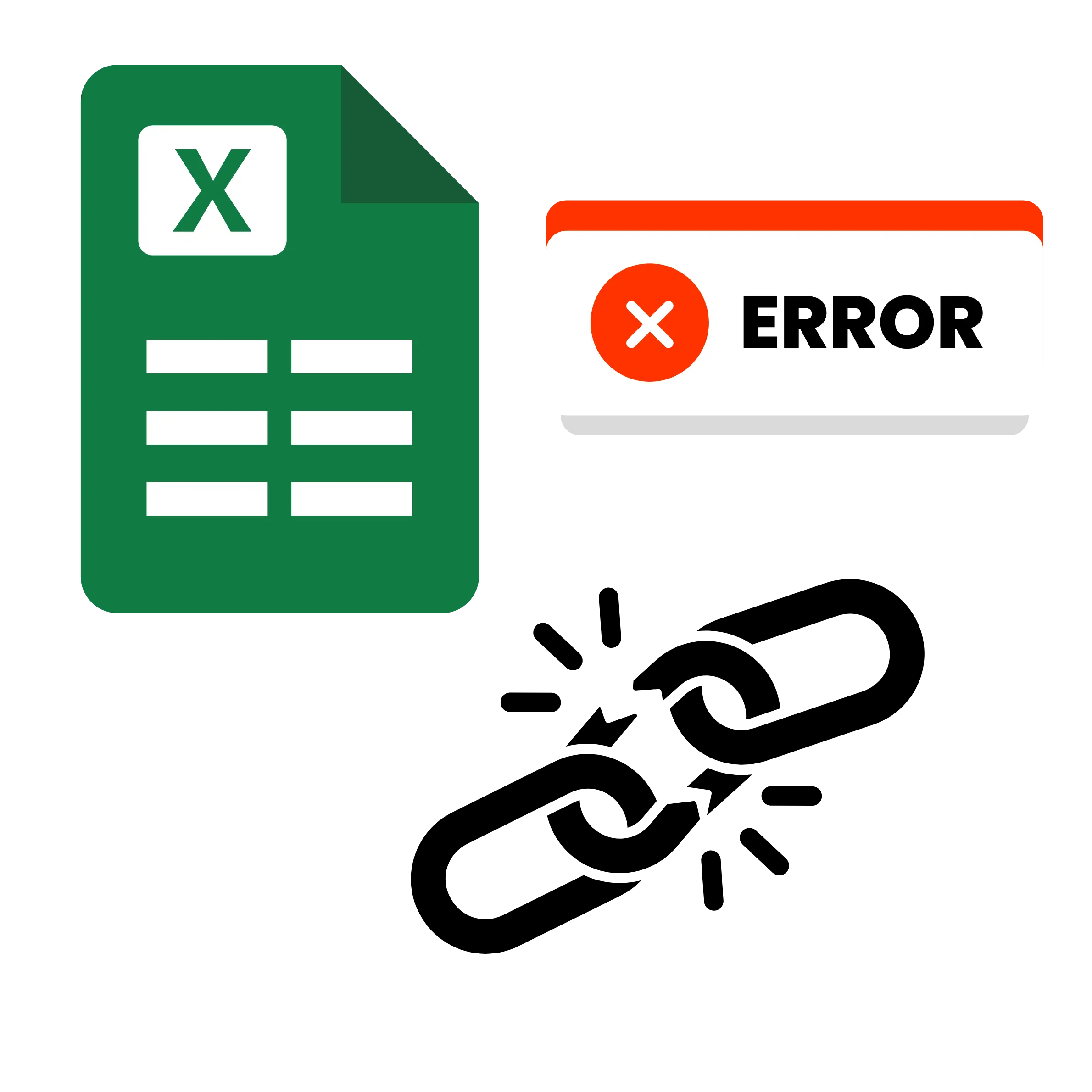 Excel broken links and ref errors