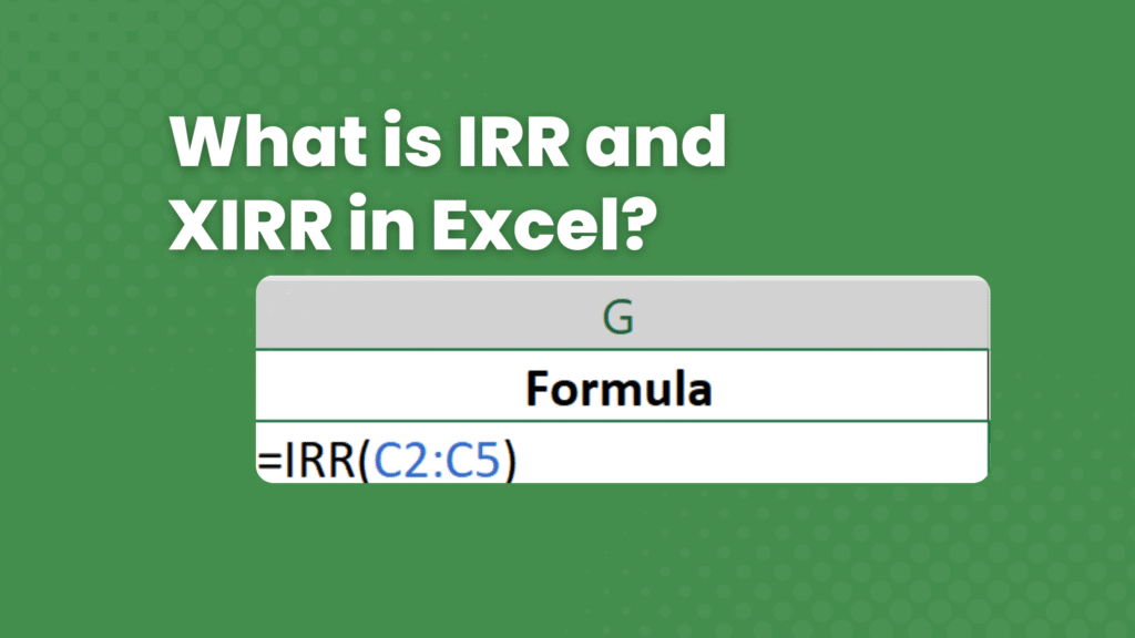 Excel IRR skill practice