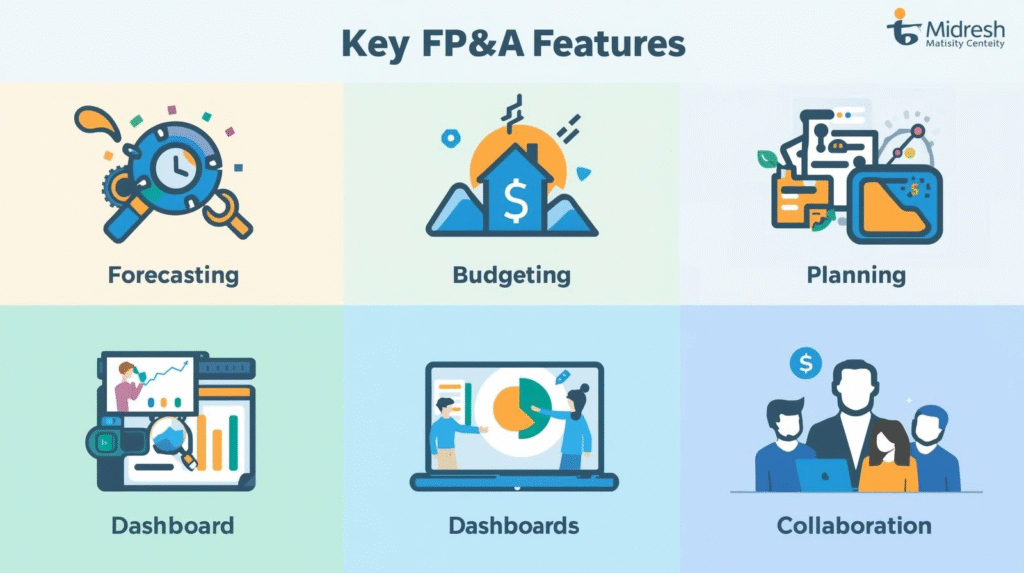 FP&A software for mid-market CFOs dashboard visualization