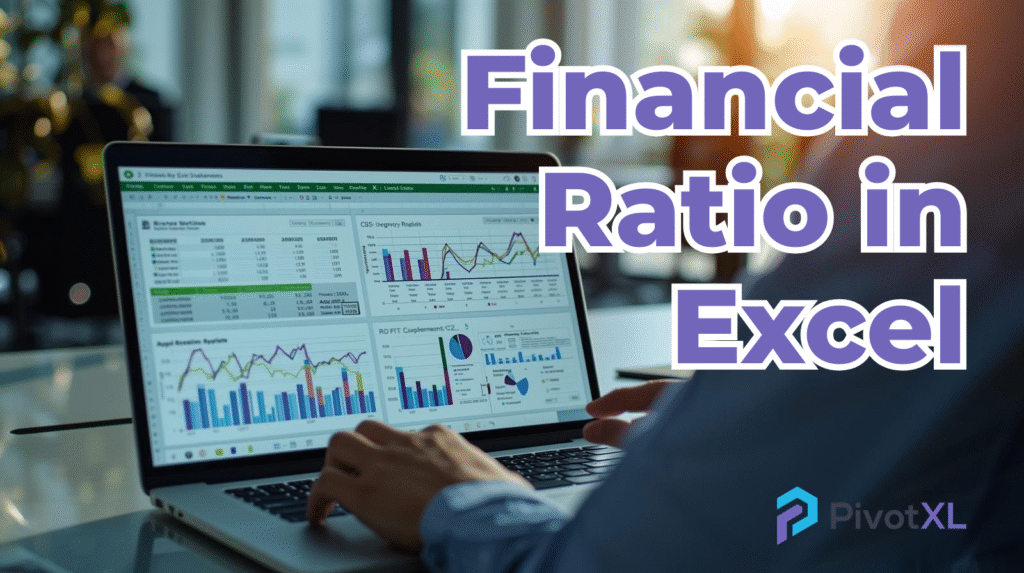 “Financial Ratio in Excel dashboard with profitability and liquidity charts.”