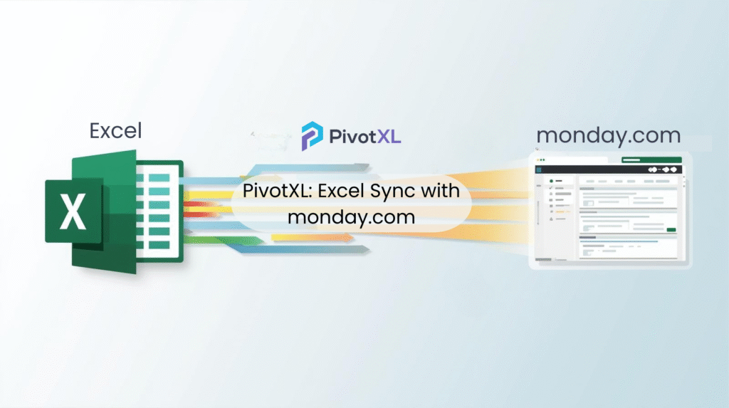 monday.com-Faster monday.com Data Entry with PivotXL Excel Sync