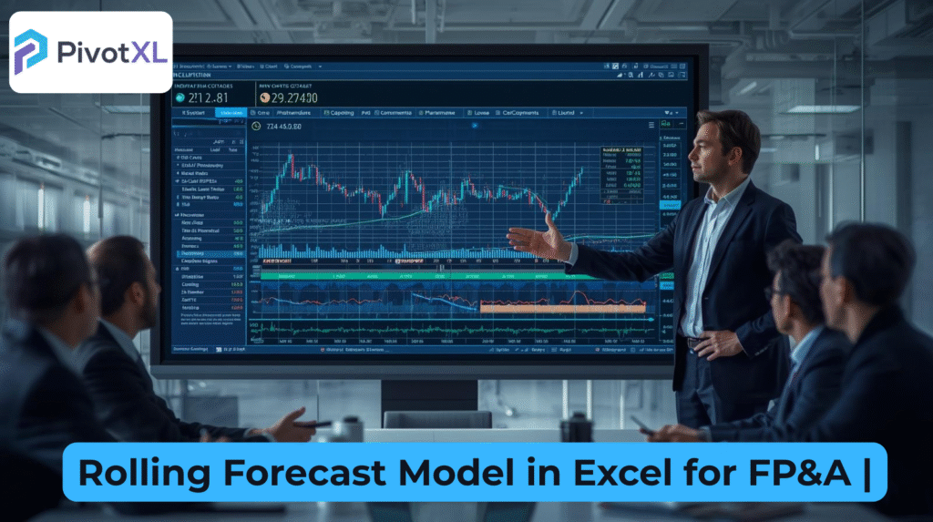 Executive decision-making supported by a rolling forecast model in Excel for FP&A