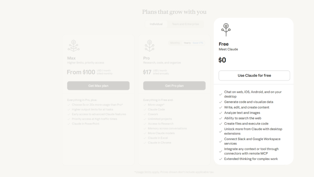 claude for excel price